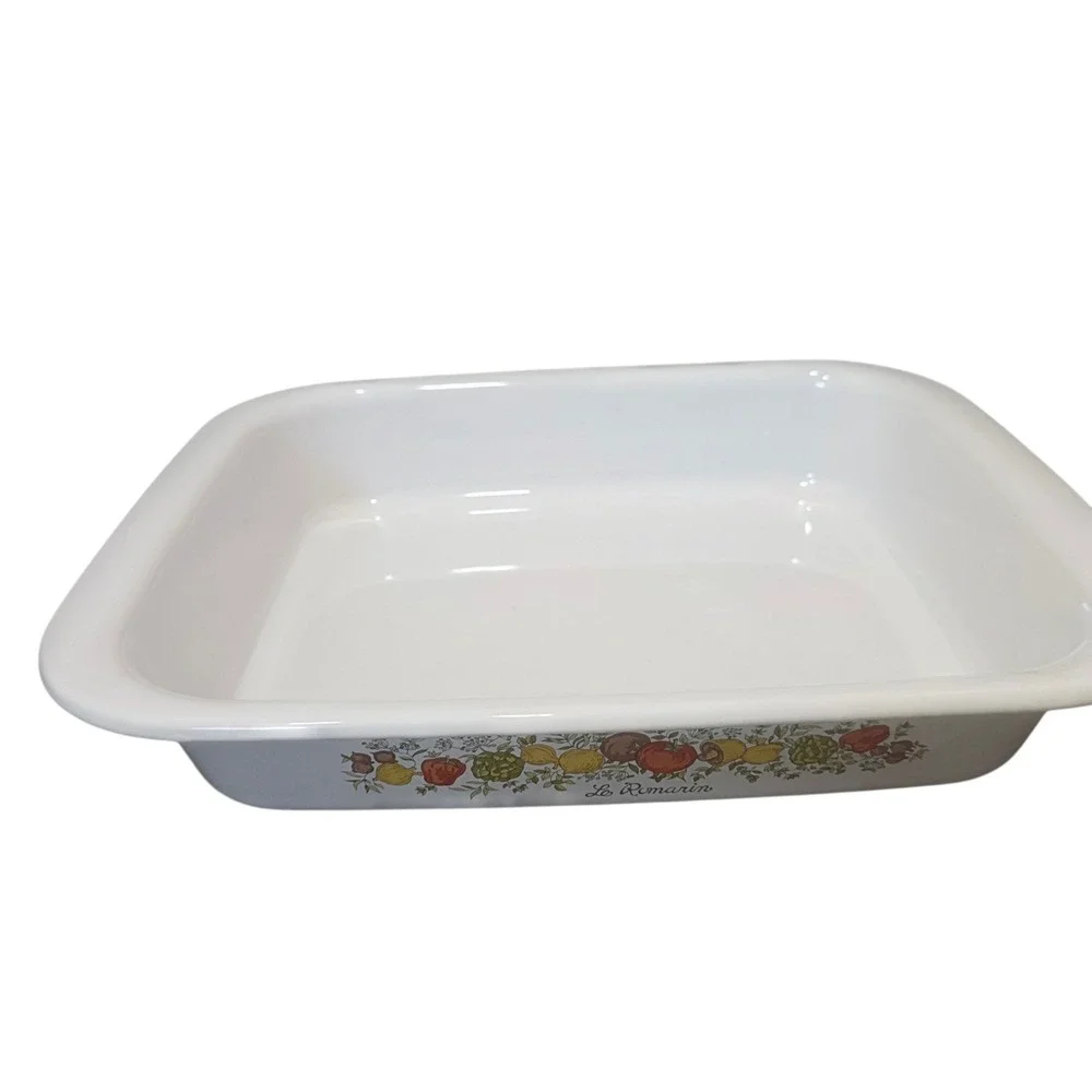 Corning Ware Spice of Life Le Romarin Roaster Baking Dish A-21-B USA Vintage